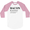 Bacon Noun 3/4 Sleeve Shirt