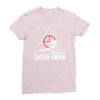battle ground chicken dinner Ladies Fitted T-Shirt
