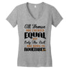 all women are created equal but only the best are born in november Women's V-Neck T-Shirt