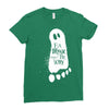 eat drink and be scary Ladies Fitted T-Shirt