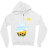 totoro sunflower Zipper Hoodie