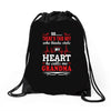 There's This Boy Who Stole My Heart He Calls Me Grandma Drawstring Bags