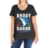 daddy shark doo doo doo family matching Ladies Curvy T-Shirt