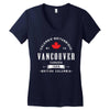 vancouver canada 2400x3200 Women's V-Neck T-Shirt