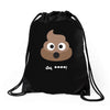 cute poo Drawstring Bags