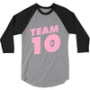 team 10 light pink 3/4 Sleeve Shirt
