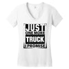 Just One More Truck I Promise Women's V-Neck T-Shirt