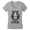 nurse lama Women's V-Neck T-Shirt