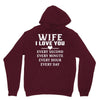 I Love you Wife Unisex Hoodie