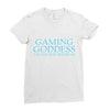 gaming goddess you may bow before me Ladies Fitted T-Shirt