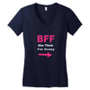 she thinks i'm crazy Women's V-Neck T-Shirt