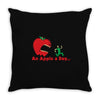 an apple a day Throw Pillow