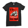 vintage tt race poster, ideal gift or birthday present Ladies Fitted T-Shirt