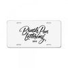 brushpen l License Plate