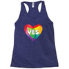 Yes Lgbt Heart Racerback Tank