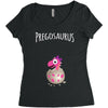 Pregosaurus Girl Women's Triblend Scoop T-shirt