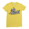 gamer wasd Ladies Fitted T-Shirt