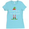 i'm not short i'm elf sized Ladies Fitted T-Shirt