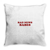 Bad News Babes Throw Pillow