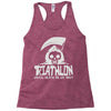 triathlon until death separate Racerback Tank