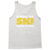 born to ski forced to work Tank Top