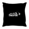 evolution fishing Throw Pillow