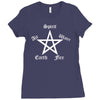elements pentagram Ladies Fitted T-Shirt