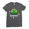 Final Space Chookity with Stars Ladies Fitted T-Shirt
