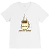 funny retro coffee V-Neck Tee