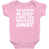an arrow a day zombie dary Baby Bodysuit