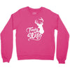 trophy wife deer Crewneck Sweatshirt