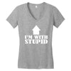 stupid Women's V-Neck T-Shirt