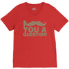 i mustache you a question V-Neck Tee