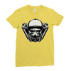 gas mask Ladies Fitted T-Shirt