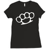 brass knuckles Ladies Fitted T-Shirt