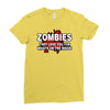 zombies love you, ideal birthday gift or present Ladies Fitted T-Shirt