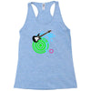 guitar retro music Racerback Tank