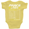 March Girl Facts Pisces Baby Onesie