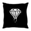 dripping diamond logo Throw Pillow