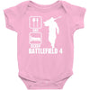 eat sleep battlefield 4, funny Baby Bodysuit