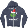 humbug grinch christmas Zipper Hoodie