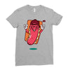 cool hotdog Ladies Fitted T-Shirt