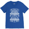 Real Kings Are Born On November 7 V-Neck Tee