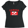 Canada Women's Triblend Scoop T-shirt