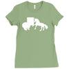 b&auml;r vs einhor  funny Ladies Fitted T-Shirt