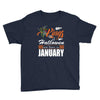 Halloween Kings Are Born In January Youth Tee