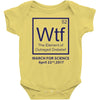 wtf outraged disbelief Baby Bodysuit