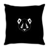 Geometric Panda Throw Pillow