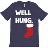 well hung endowed christmas stocking funny T-Shirt