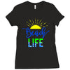 beach life Ladies Fitted T-Shirt